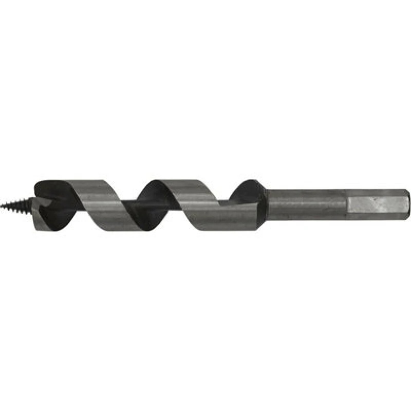 Image of Loops 18 x 155mm Hardened Auger Wood Drill Bit - Hexagonal Shank - Woodwork Timber Multi