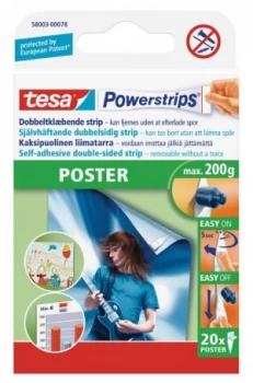 Image of tesa Powerstrips Poster Strips (PK20)