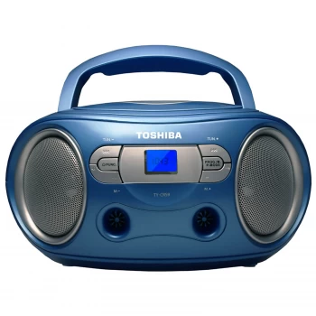 Image of Toshiba Portable CD Boombox - Blue