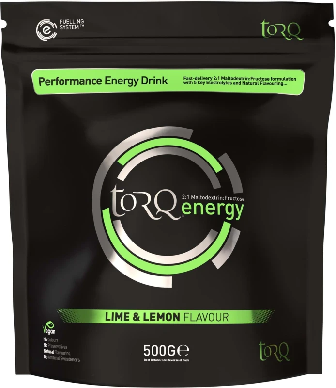 Image of TORQ Natural Energy Drink 1 X 500G NO SIZE LIME & LEMON - Cycles UK