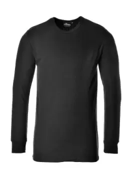 Image of RS PRO Black Cotton, Polyester Thermal Shirt, XL