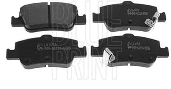 Image of Blue PRINT Brake pad set Rear Axle ADT342173 Brake pads,Brake pad set, disc brake TOYOTA,AURIS (NRE15_, ZZE15_, ADE15_, ZRE15_, NDE15_)