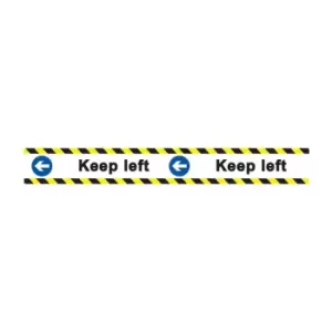 Image of 'keep Left' Floor Graphic (800mm x 100mm)
