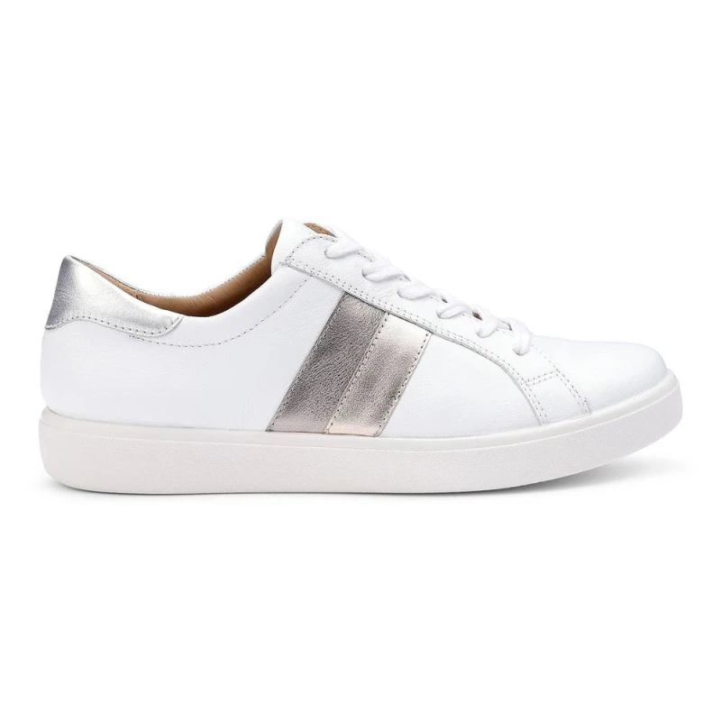 Image of Hotter Womens Extra Wide 'Switched' Trainers in White Size: 4 White Female 4