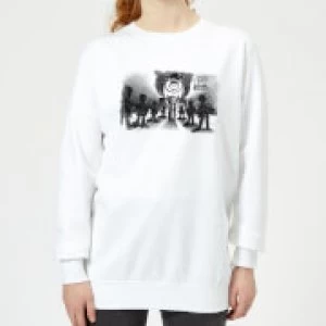 Image of Toy Story Evil Dr Pork Chop Speech Womens Sweatshirt - White - S