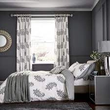 Image of Fable Grey Cotton 'Simone' Duvet Cover Set - double