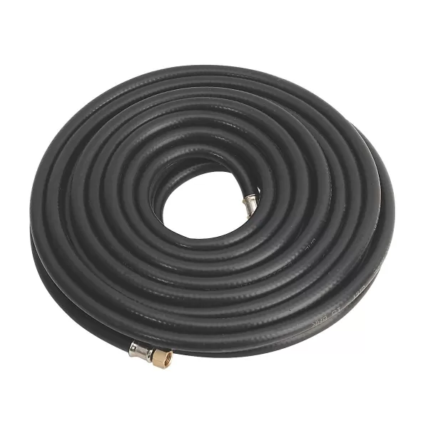 Image of Genuine SEALEY AH15RX Air Hose 15mtr x Ø8mm with 1/4BSP Unions Heavy-Duty