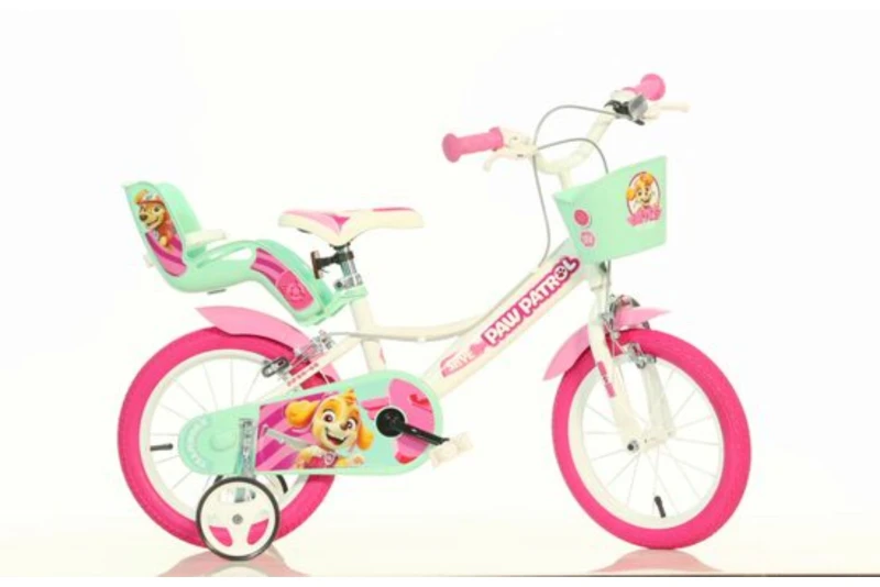 Image of Dino Bikes Paw Patrol 12" Bicycle - Pink, Multi 124RL-PW