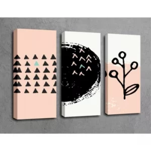 Image of UC028 Multicolor Decorative Canvas Painting (3 Pieces)