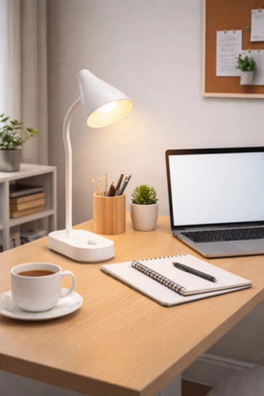 Image of Kingavon 2.4W USB LED Desk Lamp - White