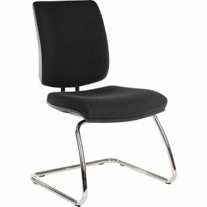 Image of Teknik Office Ergo Deluxe Fabric Visitor Chair, Black