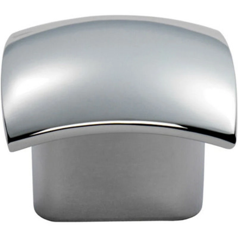 Image of Loops Convex Face Cupboard Door Knob 33 x 30.5mm Polished Chrome Cabinet Handle Multi unisex