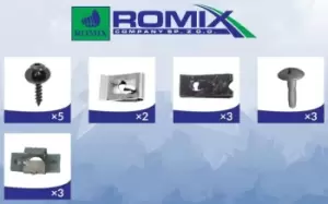 Image of ROMIX Mounting Kit, bumper PEUGEOT,CITROEN 92000