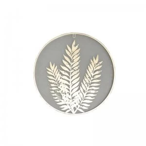 Image of Printed Glass Leaf Wall Art