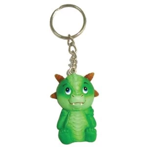 Image of Green Adorable Dragon Keyring (Pack of 12)
