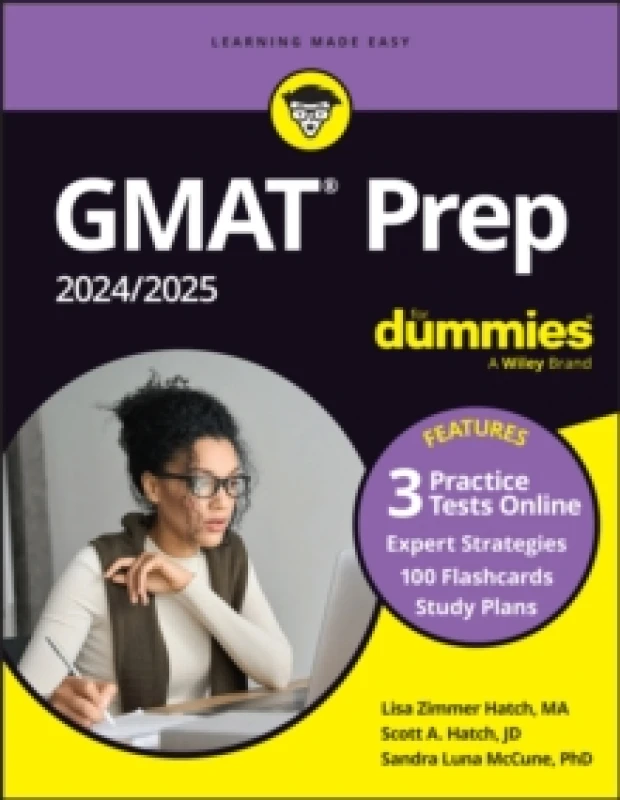 Image of GMAT Prep 2024/2025 For Dummies (GMAT Focus Edition): Book + 3 Practice Tests + Flashcards Online Paperback / softback