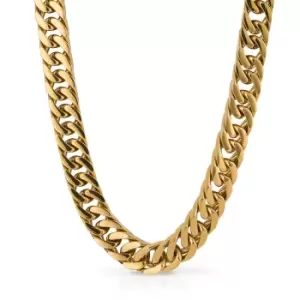 Image of Fred Bennett Gold Plated Heavyweight Curb Chain Necklace