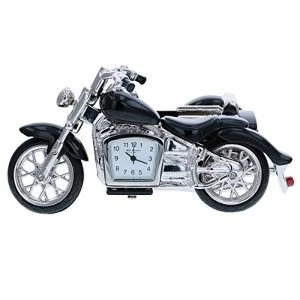 Image of Miniature Clock - Motorbike & Sidecar Black