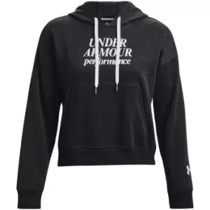 Image of Under Armour Armour Essential Script Hoodie Womens - Black