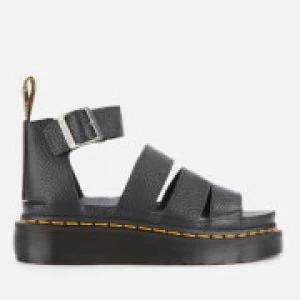 Image of Dr. Martens Womens Clarissa II Quad Leather Sandals - Black - UK 4