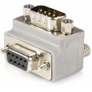 Image of StarTech Right Angle DB9 to DB9 Serial Cable Adapter Type 1 MF