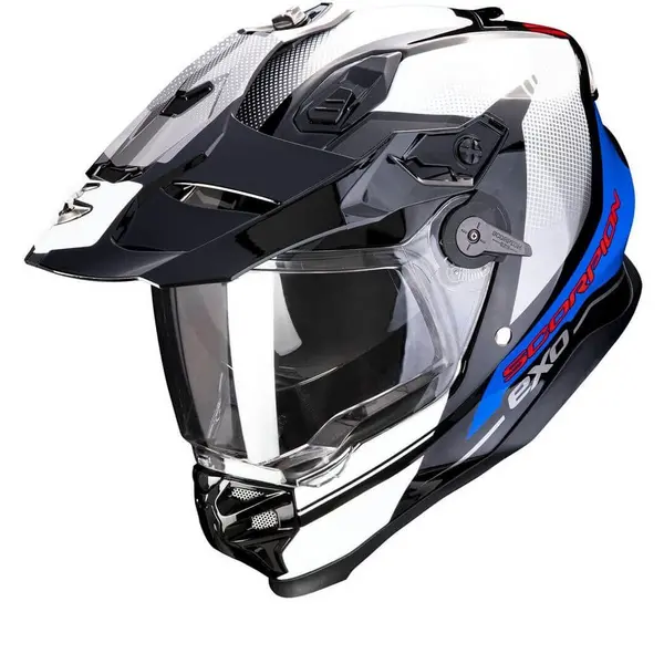 Image of Scorpion ADF-9000 Air Trail Black-Blue-White Adventure Helmet L