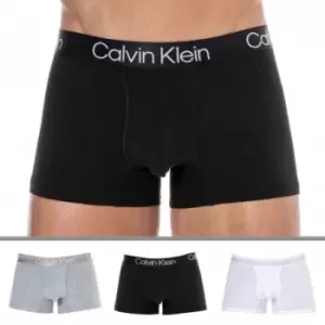 Image of Calvin Klein 3 Pack Modern Structure Boxer Briefs - Black - Grey -White L