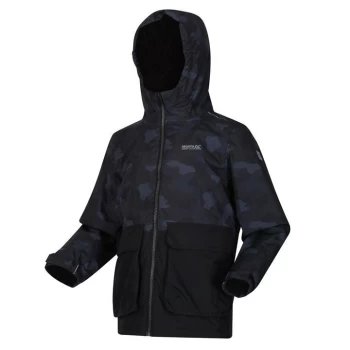 Image of Regatta Salman Waterproof Jacket - BlkCamo/Blk
