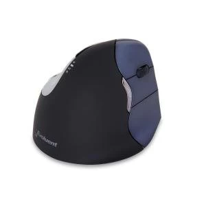 Image of Bakker Elkhuizen Evoluent4 Wireless Ergonomic Vertical Mouse BlackBlue