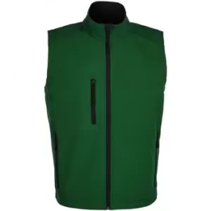 Image of SOLS Mens Rallye Soft Shell Bodywarmer Jacket (XL) (Bottle Green)
