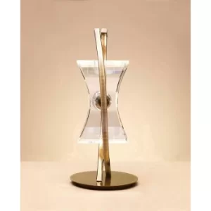 Image of Kromo Table Lamp 1 Bulb G9 Looped Frame, antique brass