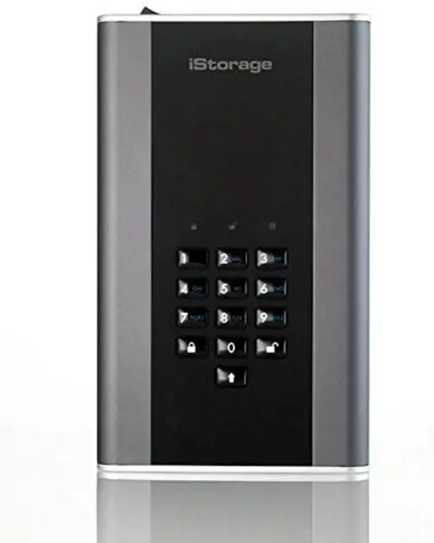 Image of iStorage diskAshur DT2 2TB Desktop External Hard Drive in Grey - USB3.1