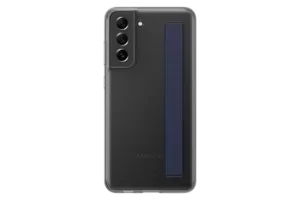 Image of Samsung Galaxy S21 FE Clear Cover with Strap in Black
