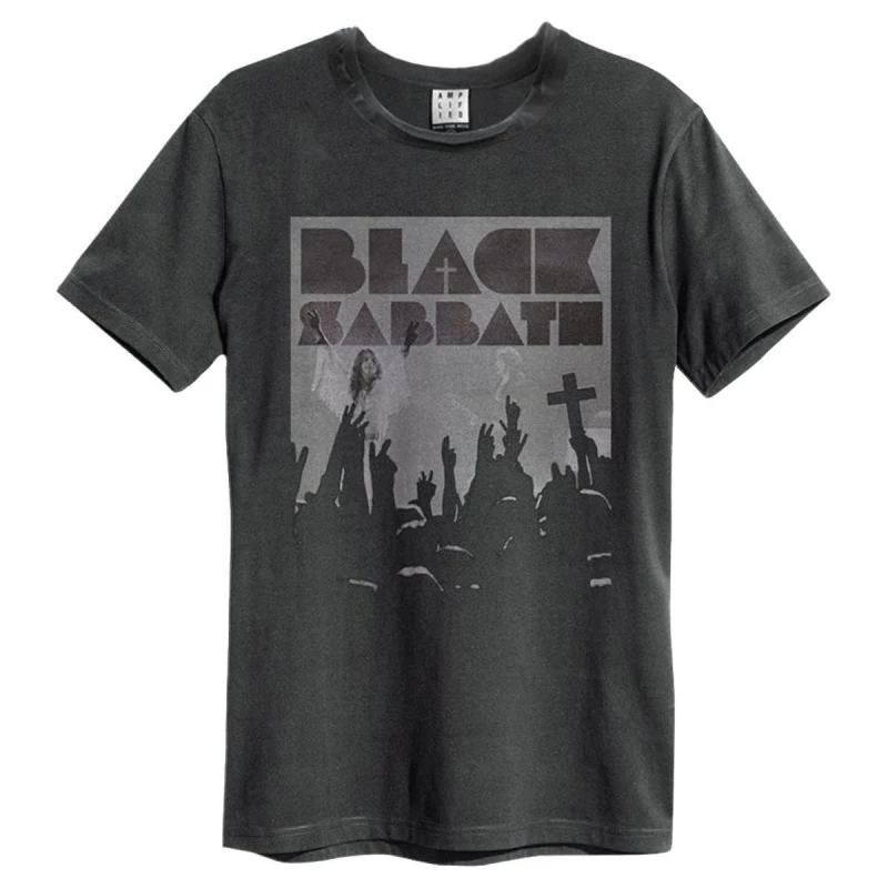 Image of Amplified Amplified Men Victory Black Sabbath T-Shirt in Charcoal Size: Small Charcoal S Male 5063470091317