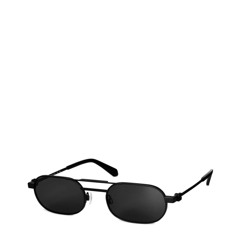 Image of Off White Vaiden Tinted Rectangle Sunglasses 1007 Black unisex One Size