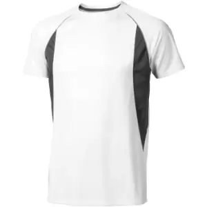Image of Elevate Mens Quebec Short Sleeve T-Shirt (S) (White/Anthracite)