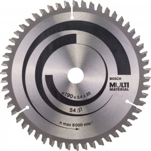 Image of Bosch Multi Material Cutting Saw Blade 190mm 54T 20mm