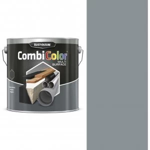 Image of Rust Oleum CombiColor Multi Surface Paint Steel Grey 2.5l