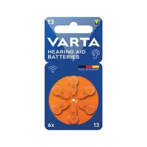 Image of Varta Hearing Aid Batteries 13 Pack of 6 24606101416 VR39355