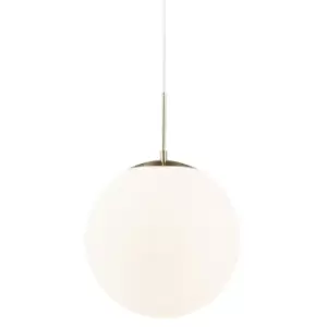 Image of Grant 35cm Globe Pendant Ceiling Light Brass, E27