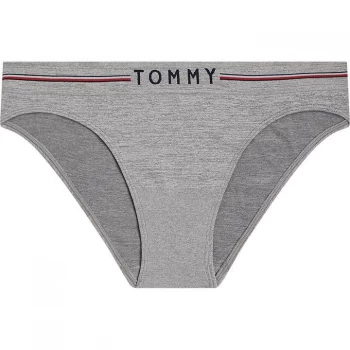 Image of Tommy Bodywear Seamless Bikini Briefs - Med Grey Heath