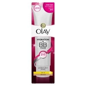 Image of Olay 2in1 Hydration + BB Cream Med Moisturiser SPF15 50ml