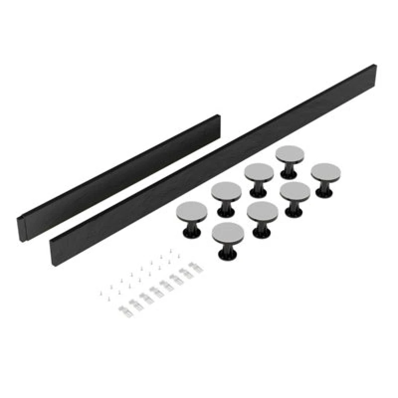 Image of Balterley Shower Tray Leg Set For 1100mm 1200mm Rectangular Resin Trays Grey Grey