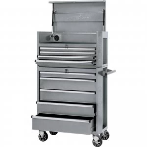 Image of Draper Expert 9 Drawer Roller Cabinet and Tool Chest Combination Metallic