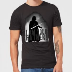 Image of Star Wars Darth Vader I Am Your Father Silhouette Mens T-Shirt - Black