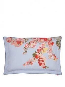 Image of Joules Hollyhock Floral 100% Cotton Percale Oxford Pillowcase