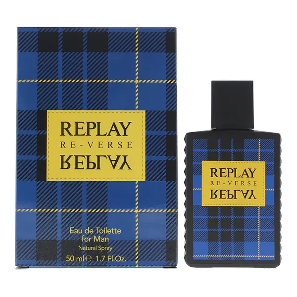 Image of Replay Signature Reverse For Man Eau de Toilette For Him 50ml