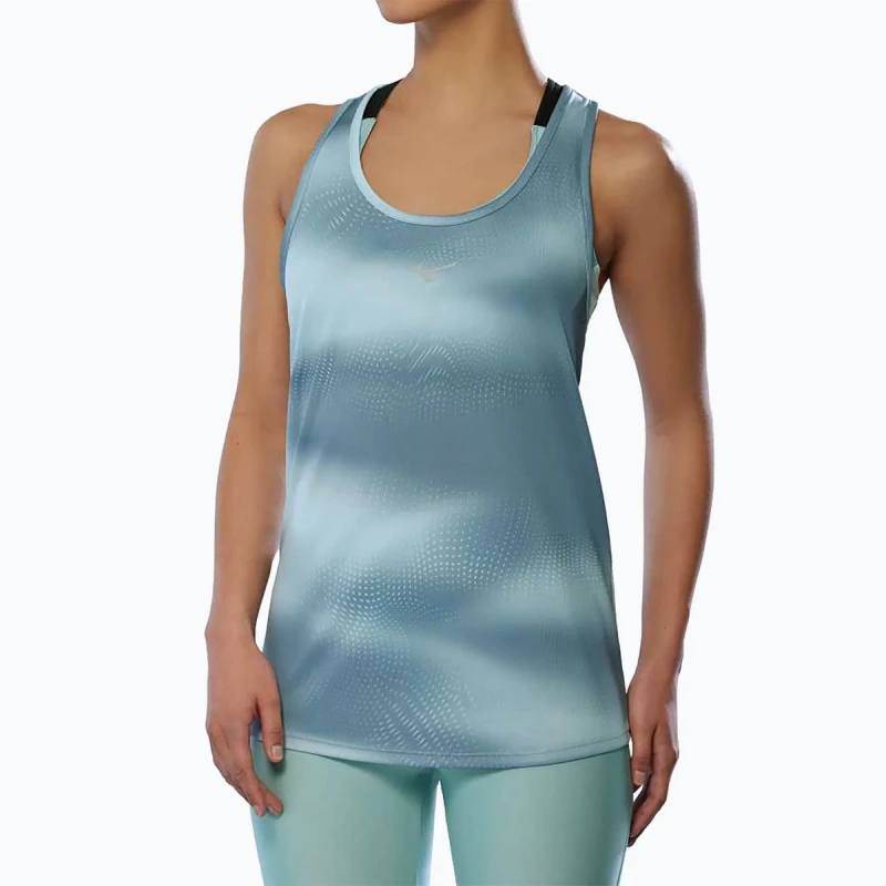 Image of Mizuno Mizuno Core Graphic Tank Womens Skylight - Skylight / S