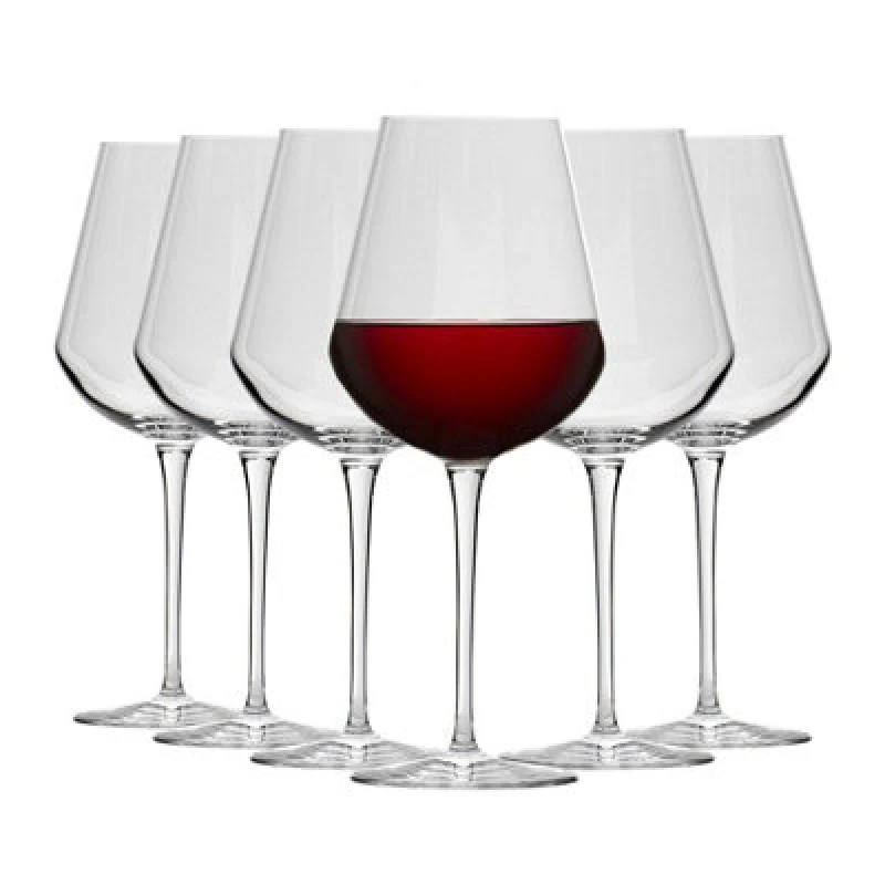 Image of Bormioli Rocco Inalto Uno Red Wine Glasses - 560Ml - Pack Of 6