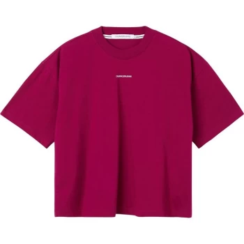 Image of Calvin Klein Jeans Micro Loose T Shirt - DARK CLOVE VWS